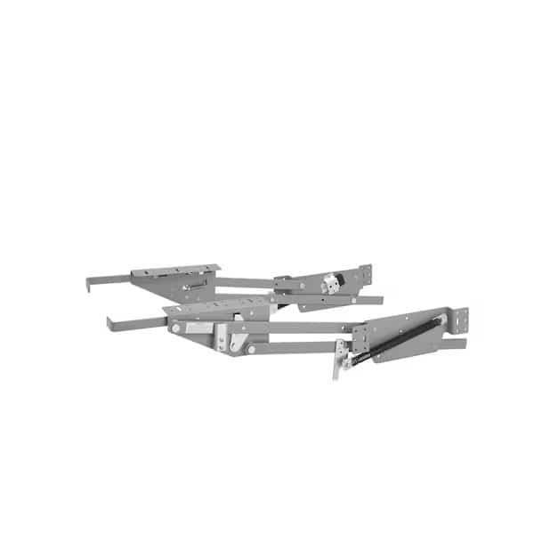 Steel, Silver, 12 in W, 20.63 in H, 22.5 in D