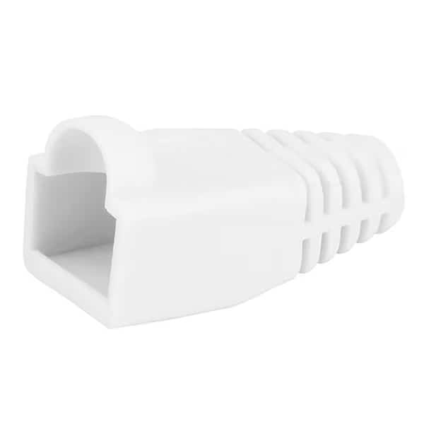 Relief Boot, RJ45, White, PK50, MONOPRICE, Mfr# 7275