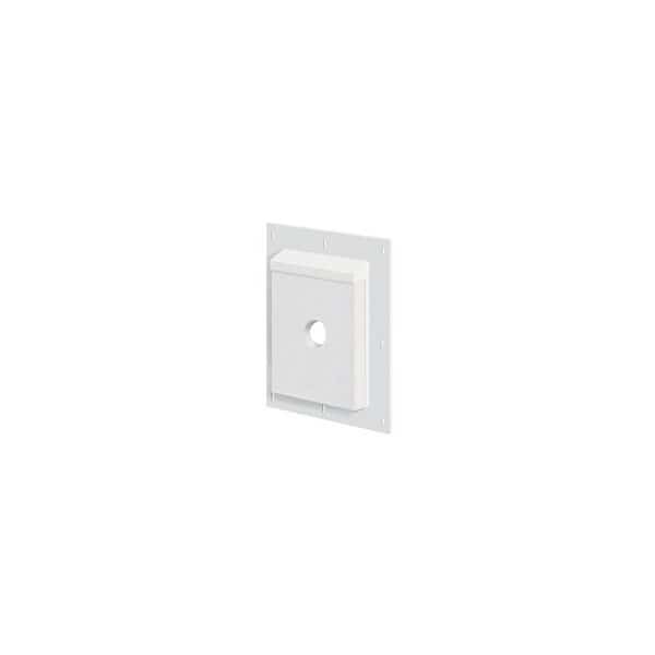 BUILDERS EDGE SturdiMount SMS68TW Mounting Block, 9-1/16 in W, Split Mounting, Fiber Cement, White