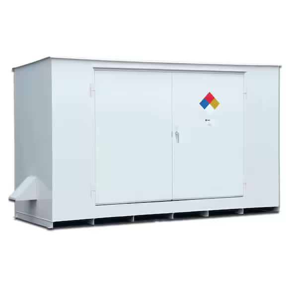 Hazmat Storage Locker, 10 Drum, 168x70x98, ENPAC, Mfr# 9510-WH