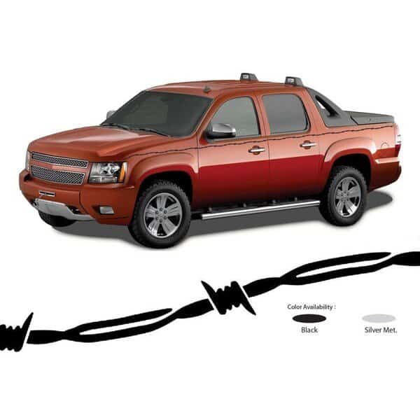 GRAPHICS 78 Inch Barbwire Silver 36 Foot Length