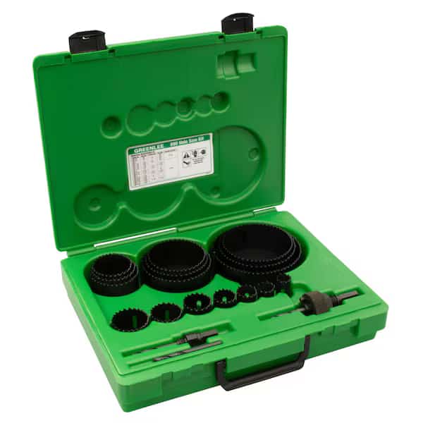 Hole Saw Maintenance Kit, Bi-Metal, 20 pcs, GREENLEE, Mfr# 890