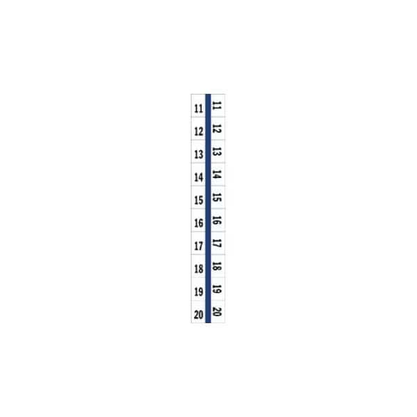 LEGAL INDEX TABS, 11-20, 10 TABS, BLUE E, 100PK