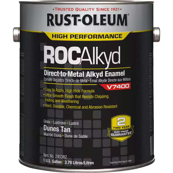 V7400 Alkyd Enamel,Dunes Tan,1 gal., Mfr#: 245382, RUST-OLEUM