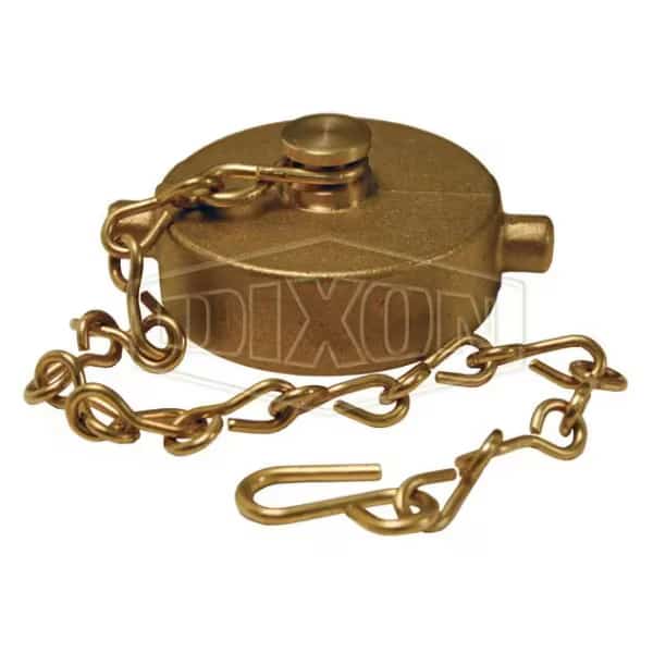 Pin Lug Cap, 6 in, FNPSH, Brass, Domestic