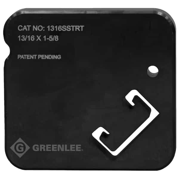 Single Strut Dies,1 5/8" L, Mfr#: 1316SSTRT, GREENLEE