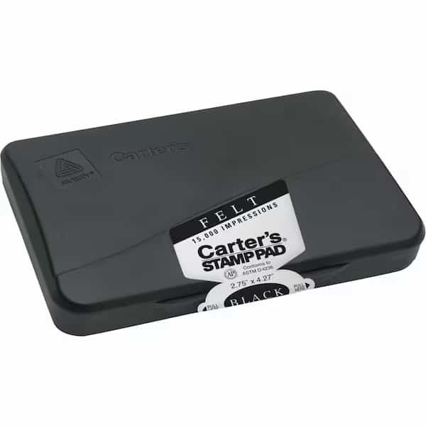 reg Reinkable Felt Stamp Pads, Black