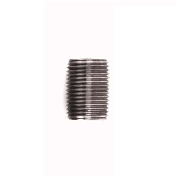 STZ Industries 1/2 in. MIP each X 1/2 in. D MIP Black Steel Close Nipple