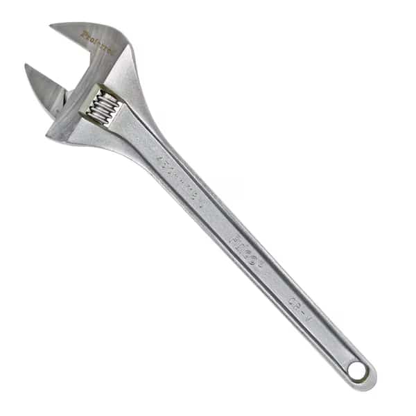 18" Standard Adjustable Wrench, Chrome Finish