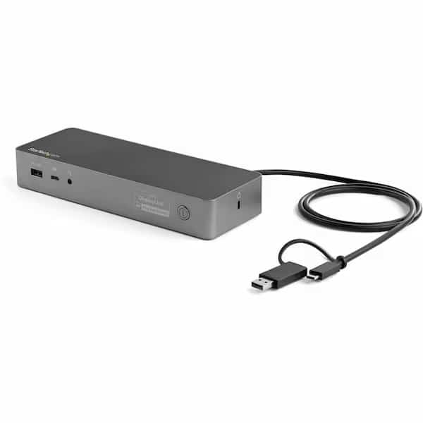 Universal Laptop Docking Station Turns Your Usb-C Or Usb 3.0 Laptop