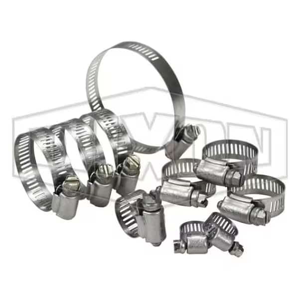 10- pc SS ASSORTED CLAMPS 1-No 6 & No 36, 3-No 12