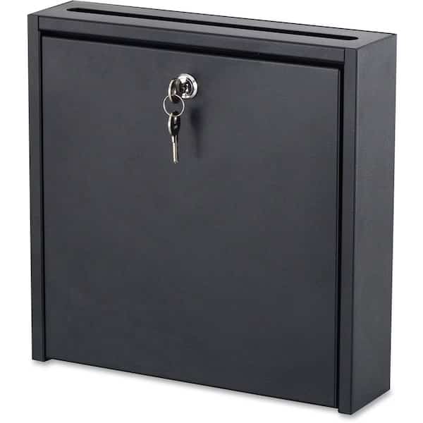 Interoffice Mail Box, 3" H, Steel, Black