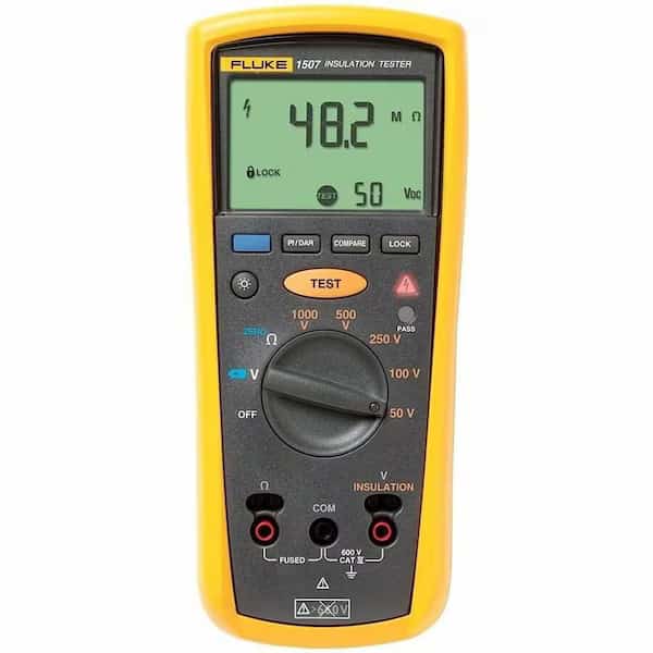 Battery Operated Megohmmeter,1000VDC , Mfr#: FLUKE-1507