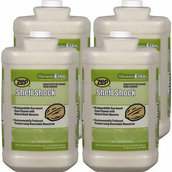 Zep Shell Shock Hand Cleaner, Gallon Bottle, 4/Case