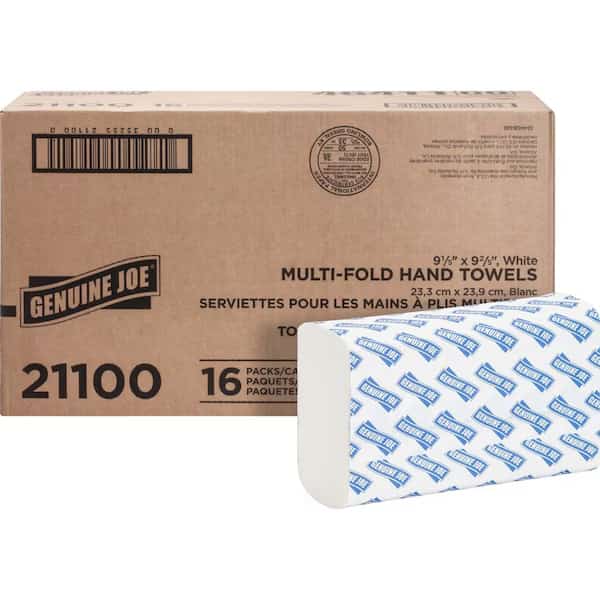 Essential Multifold Paper Towels, 1, 250, White, 4000 PK