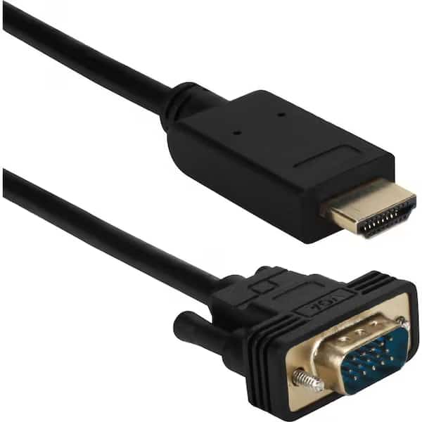 QVS XHDV-10 10 ft. HDMI to VGA Video Converter Cable