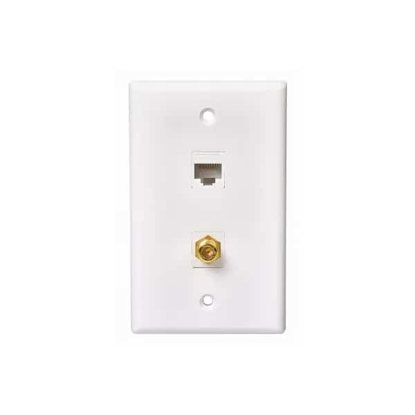 Cat56 Coax Wall Plate