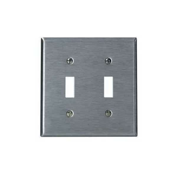 Electrical Box Mounting Plates, 2-Gang, 302 Ss