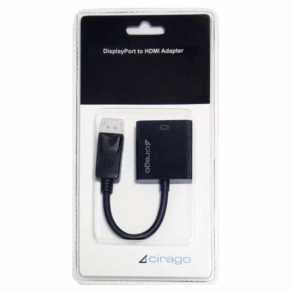 CIRAGO DPN1031 Adapter; DP to HDMI; Black