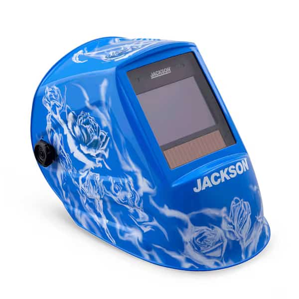 Premium Graphic Welding Helmet, ADF Fixed Shade 10, Reapers and Roses