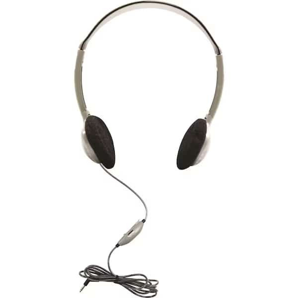SchoolMate On-Ear Stereo Headphone with In-Line Volume Control, PK2