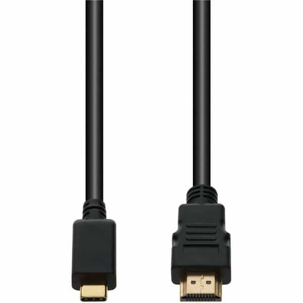 6FT USB C 3.0 TO HDMI 2.0 BLACK CABLE FOR RESOLUTION UP TO 4096X2160 DCI, Add-On, Mfr#: USBC2H4MM6F-AA
