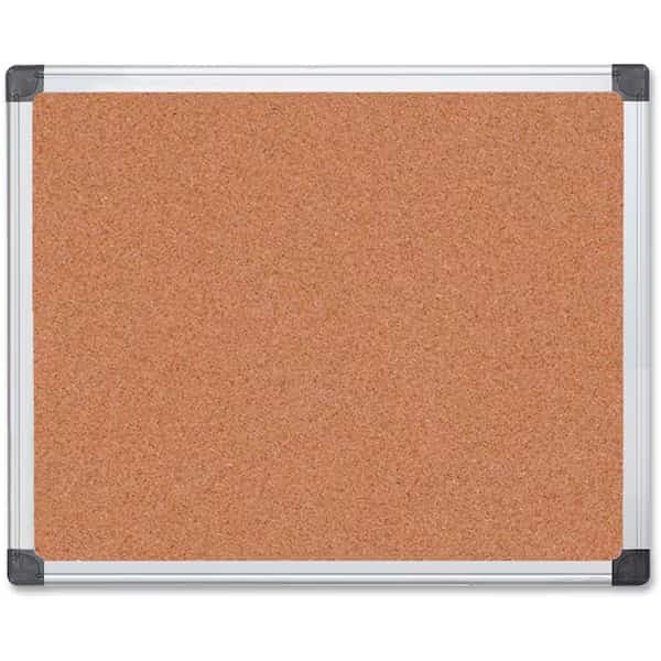 Cork Bulletin Board - 36 x 24 - Aluminum Frame