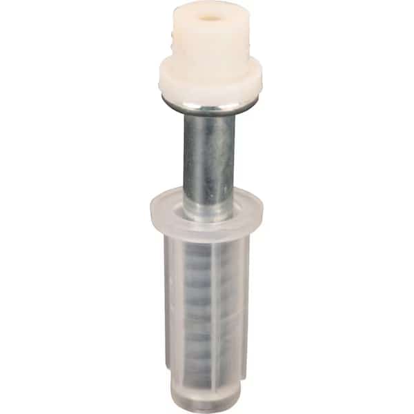 Prime-Line 3/8 in. D X 2.06 in. L Matte White Plastic/Steel Bracket 2 pc