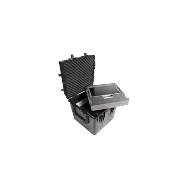 Black Protective Case, 26-1/2" L x 26-1/2" W x 25-1/4" D, Pelican, Mfr#: 0370-001-110