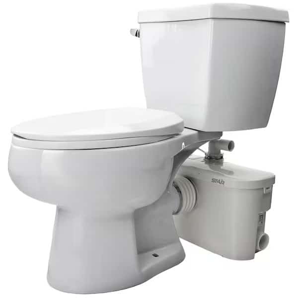 Toilet Install System, Round Bowl, Floor Mount, Round