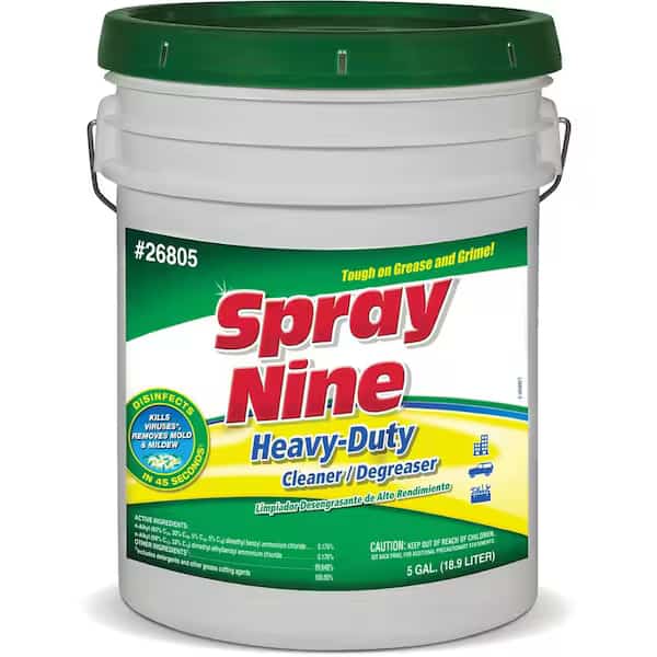 Cleaner and Disinfectant, 5 gal. Pail, citrus, Clear