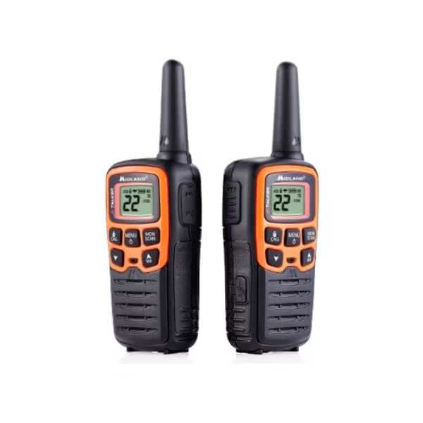 Portable Two Way Radio, 0.5W, 28 mi., 8 hr.