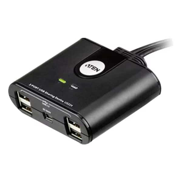 2-Port Usb 2.0 Share Hub For 4 Computers