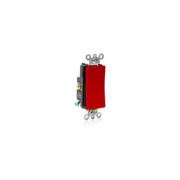 Wall Switch, Red, Single Pole, 2 hp