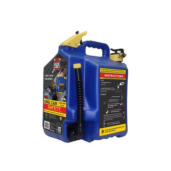 Kerosene Can,5 gal.,Self Venting,Blue, Mfr#: SUR5SFK2, SURECAN