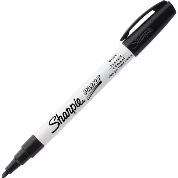 Sharpie Paint Marker, Oil Based, Fine, Black Ink