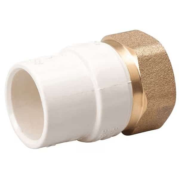 B  K Transition Pipe Adapter, 12 in, Slip x FIP, BrassCPVC