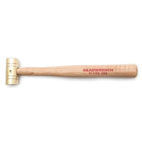 8 oz. Brass Hammer with Hickory Handle, Gearwrench, Mfr#: 81-110G