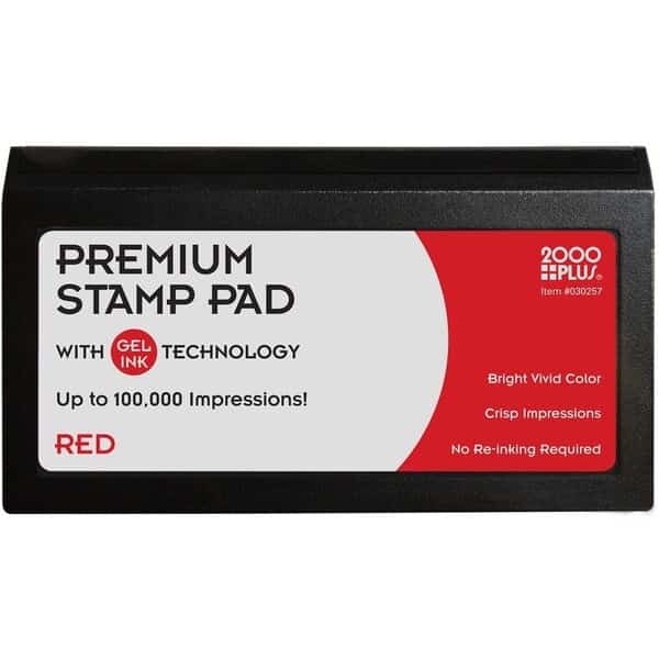 Stamp Pad, Red