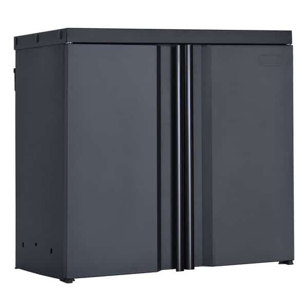 Wall Cabinet, Al, 26" H, 28" W, 14" D, EDSAL, Mfr# RTA281426-BLK