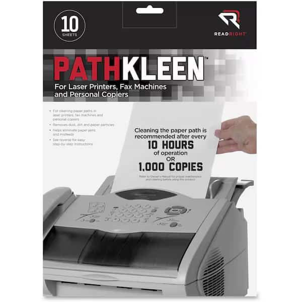 Read Right Pathkleen Laser Printer Cleaning Sheets, 10/Pk