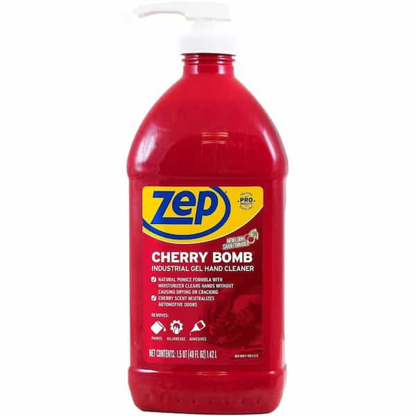 Zep Commercial Cherry Bomb Hand Cleaner - 48 oz. Bottle, 4/Case - ZUCBHC484