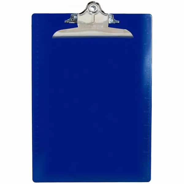 Recycled Plastic Clipboards, Blue