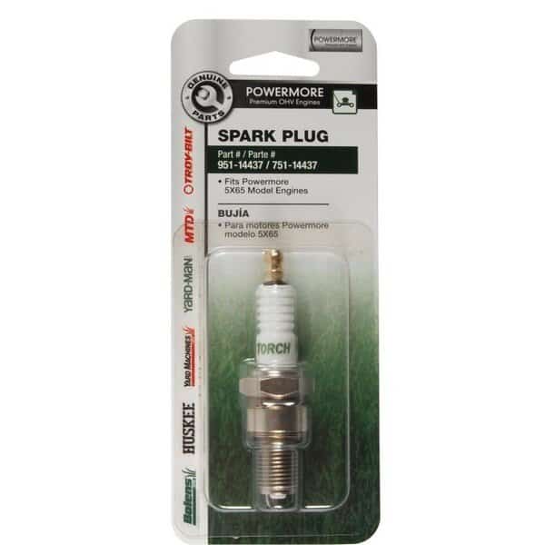 490250M014 Spark Plug, For  Powermore 5X65 140 cc, 159 cc, 196 cc Premium OHV Engine Push Mower