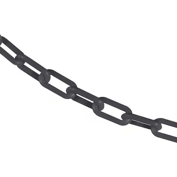 1.5" x 50' Slate Gray Plastic Safety Chain
