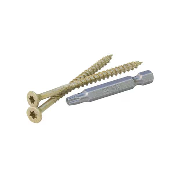 Wood Screw, #10, 3 in, Stainless Steel Torx Drive, 210 PK