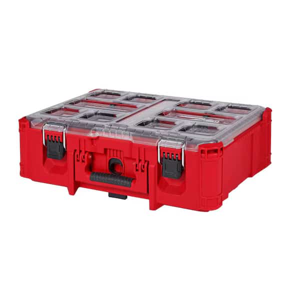 Deep Compartment Box with 2 compartments, Plastic, 7.0 in H x 19.7 in W