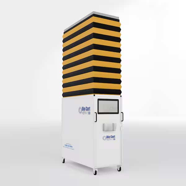Bio Cart Hepa 10- Portable Containment Cart with  Hepa Filtration