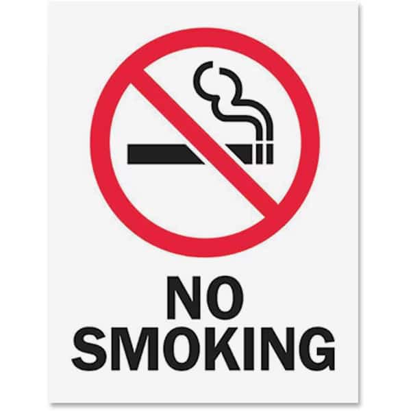 Sign Inserts, No Smoking, PK6