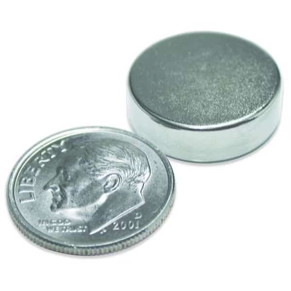 0 Super Magnet Disc, Neodymium, 0472 in Dia, 0118 in H
